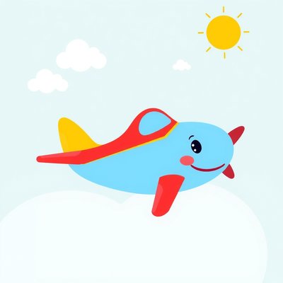 Plakat powitalny — Duży samolot