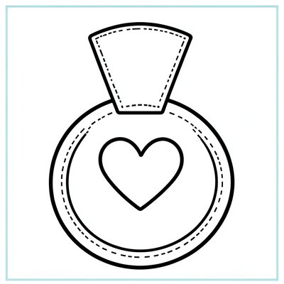 Medal pomagiera — szablon do kolorowania