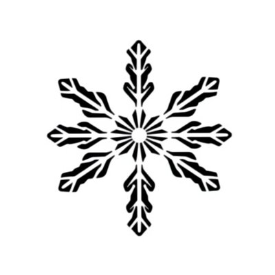 Obrazek płatka śniegu — ilustracja do pokazania