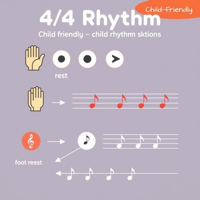 Infografika rytmów: klaśnięcia i stąpanie
