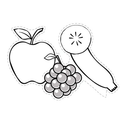 Szablony wycinanek owoców (do papierowych owoców)