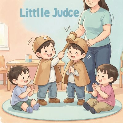 Ilustracja zabawy ruchowo‑rytualnej — Mały Sędzia