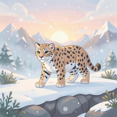 Pantera śnieżna — ilustracja główna