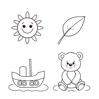 Kolorowanki — proste rysunki