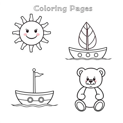 Kolorowanki — proste rysunki