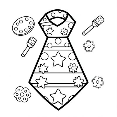 Kolorowanka: Krawatki