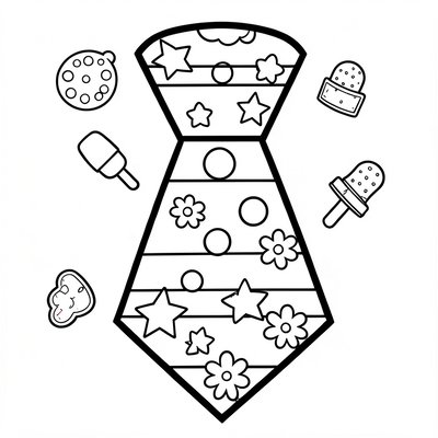 Kolorowanka: Krawatki