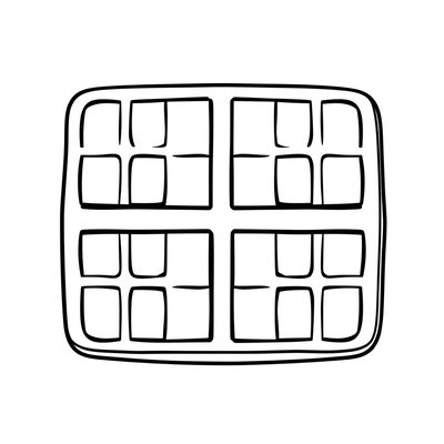 Kolorowanka: kontur gofra