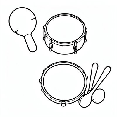 Kolorowanki instrumentów