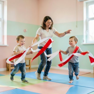 Ruch i rytm z wstążkami — taniec w kolorach