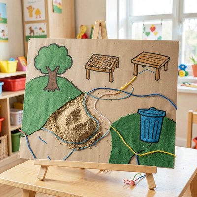 Mapa sali/ogrodu — duży plakat