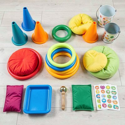 Zestaw rekwizytów — flat lay materiałów
