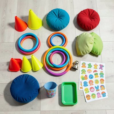 Zestaw rekwizytów — flat lay materiałów