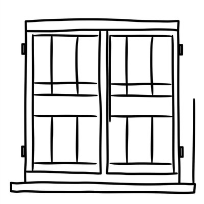 Szablon 'Okno' do wycięcia