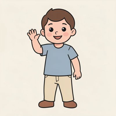 Tata — prosta ilustracja