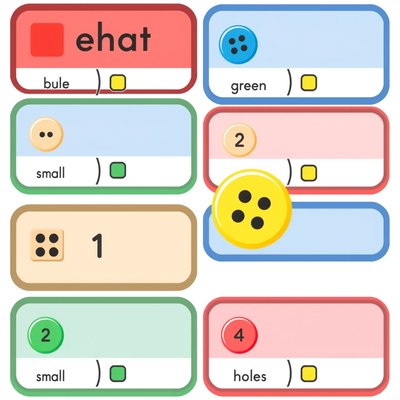 Etykiety do sortowania guzików