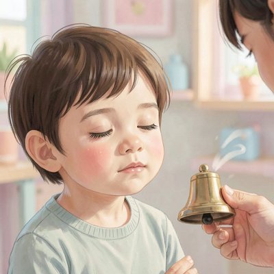 Ilustracja — Słuchamy dzwoneczka
