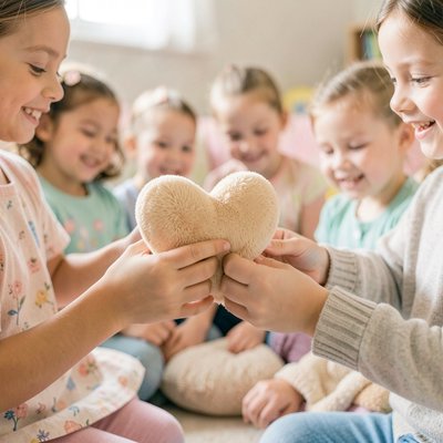 Przekazywanie serduszka — chwila empatii
