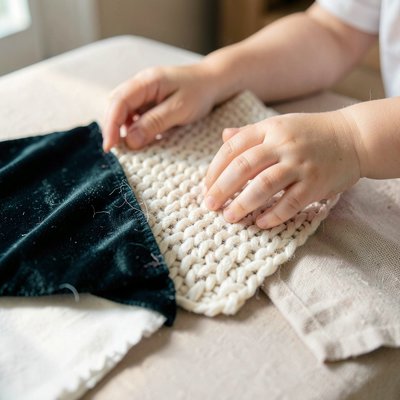 Materiały sensoryczne — tkaniny i faktury
