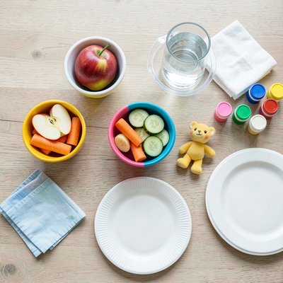 Stacja sensoryczna — flatlay