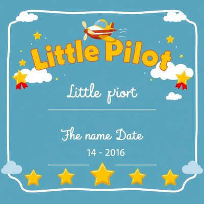 Dyplom 'Mały Pilot'