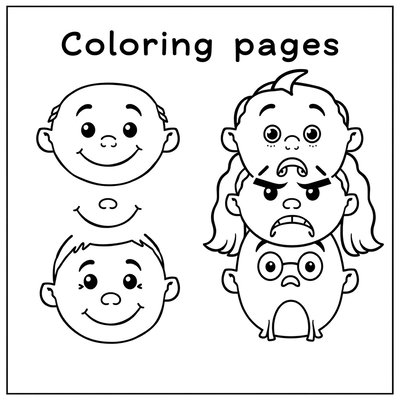 Kolorowanki z dużymi buziami