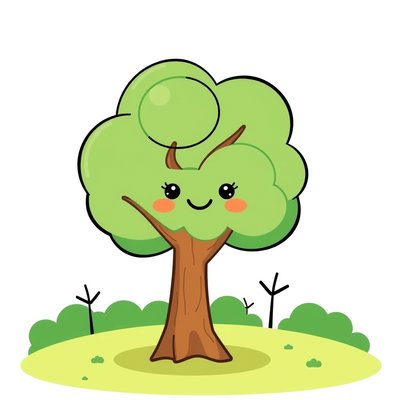 Duże drzewo — plakat powitalny