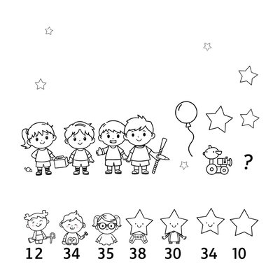 Kolorowanka: Liczymy przyjaciół