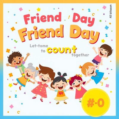 Plakat "Dzień Przyjaciela — Liczymy razem"