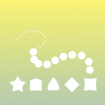 Szablon koralików i sznurka do druku