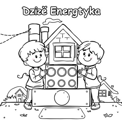 Kolorowanka — Mała elektrownia