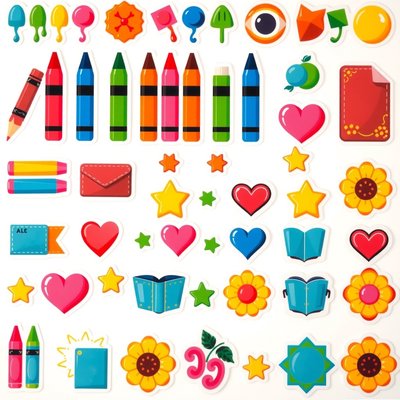 Arkusz naklejek dekoracyjnych