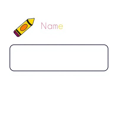 Etykieta na pracę — 'Praca ___'