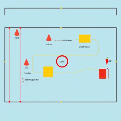 Plan toru przeszkód - schemat