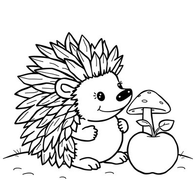 Kolorowanka – Jeż