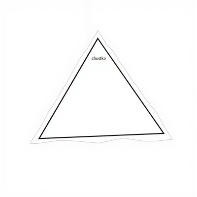 Szablon: trójkątna chustka (do wycięcia)