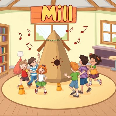 Stacja 2 — Młyn i mielenie (ilustracja)