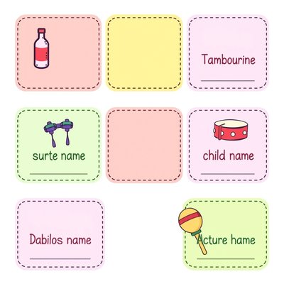 Szablon: etykietki na instrumenty