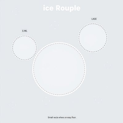 Szablon: Krążki lodu (poduszki) — zestaw do druku