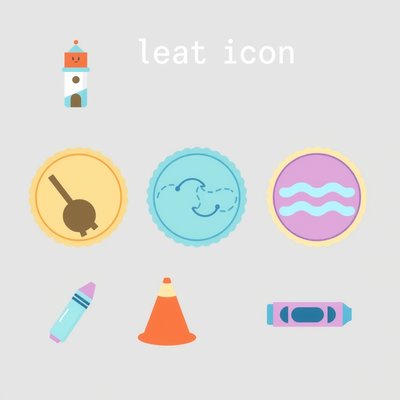 Zestaw ikon i elementów graficznych