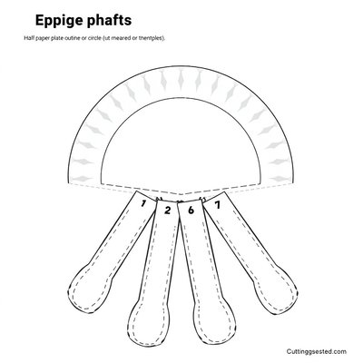 Szablon do wycinania: Ośmiornica na talerzyk