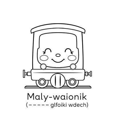 Kolorowanka uspokajająca 'Mały wagonik'