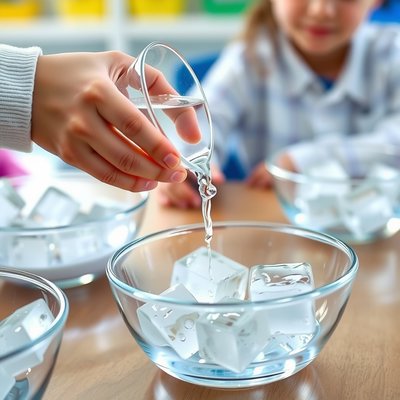 Eksperyment topnienia — ilustracja