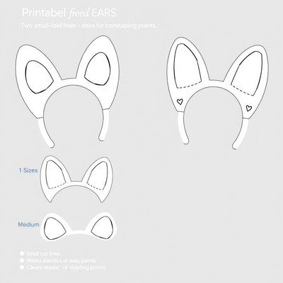 Szablon opasek z uszkami