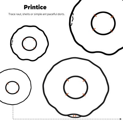 Szablony do formowania pączków (kontury)