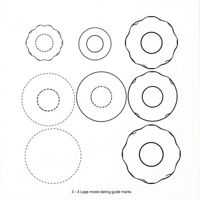 Szablony do formowania pączków (kontury)