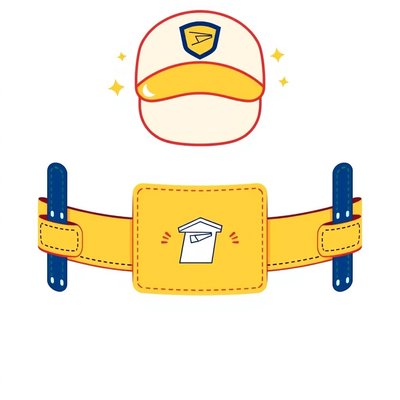 Opaska/czapka listonosza – szablon do wycięcia