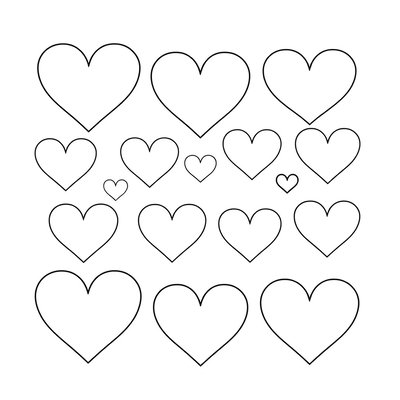 Szablony serduszek