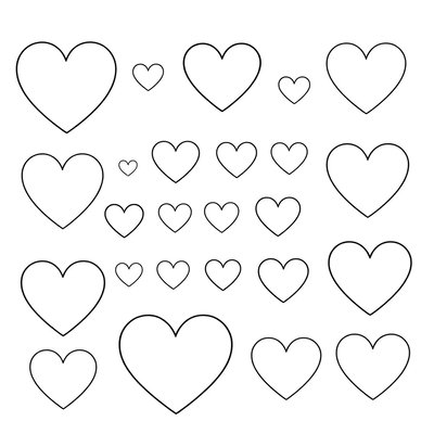 Szablony serduszek