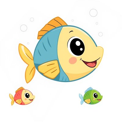 Karta obrazkowa: Rybka